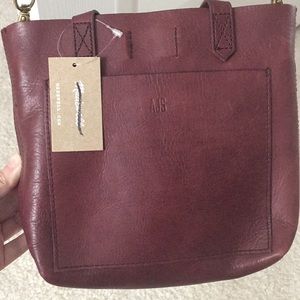 Burgundy Madewell Small Transport Crossbody Bag